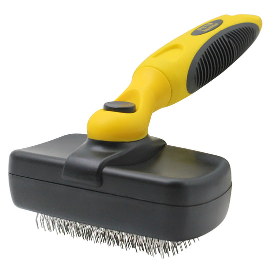 Pet Republique Dogs & Cats Self-Cleaning Slicker Brush