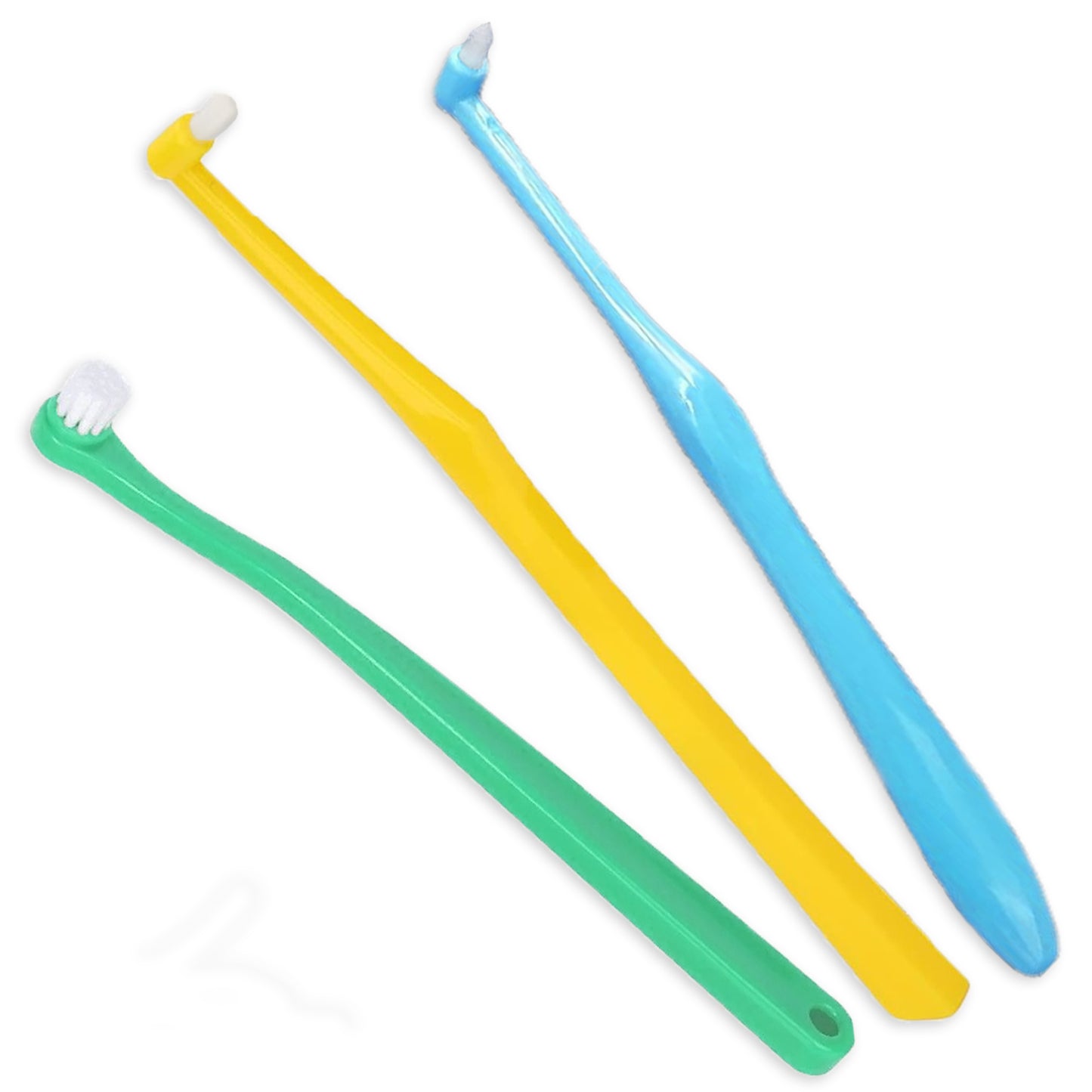Pet Republique Small 1/4-in Pointed Brush, 1/4-in Flat Brush, 3/8-in Regular Brush Toothbrush Kit